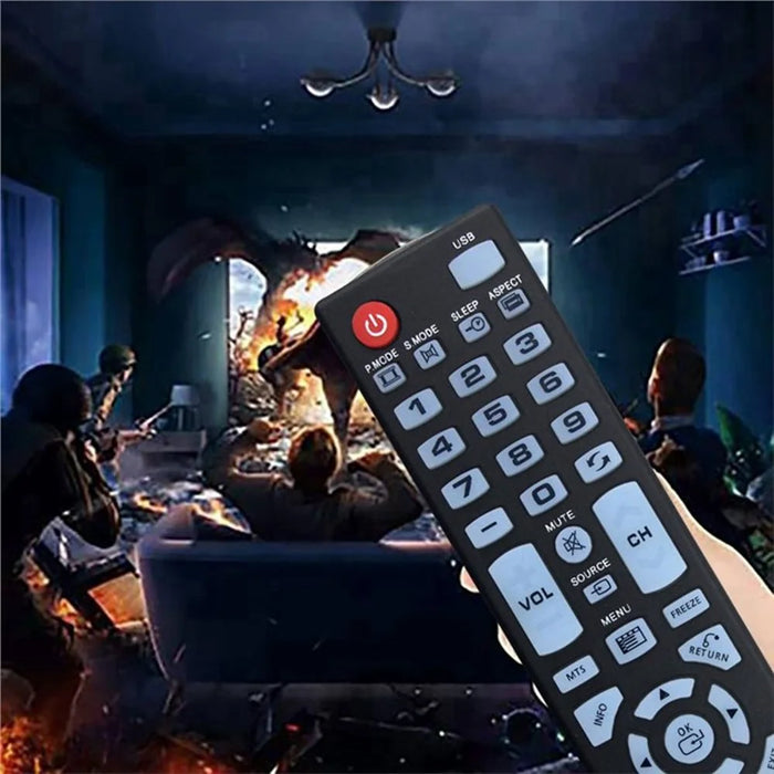 ELEFW248 For Element TV Remote Control Ergonomic 1-10m Range Infrared Controller Replacement - 6