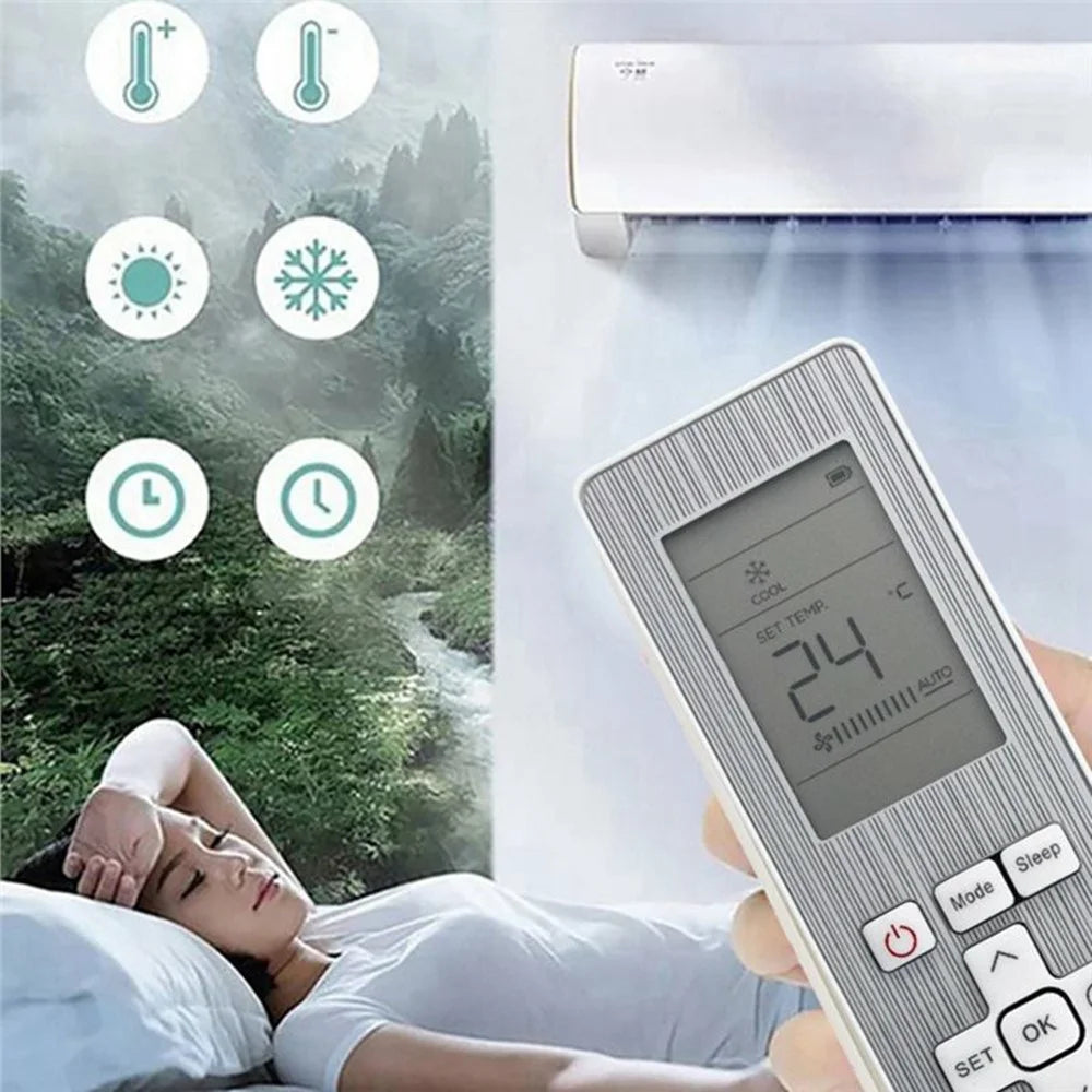 RG10Y1-F-BGEF For Midea Air Conditioner Infrared Remote Control 10m Range Replacement Controller - 2