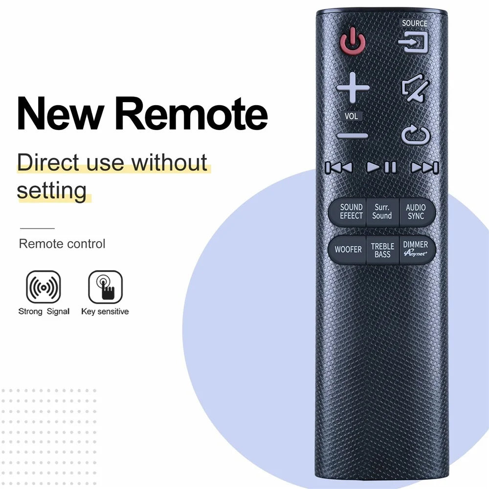 AH59-02632A For Samsung Soundbar Remote Control 10m Range Infrared Controller Replacement - 2
