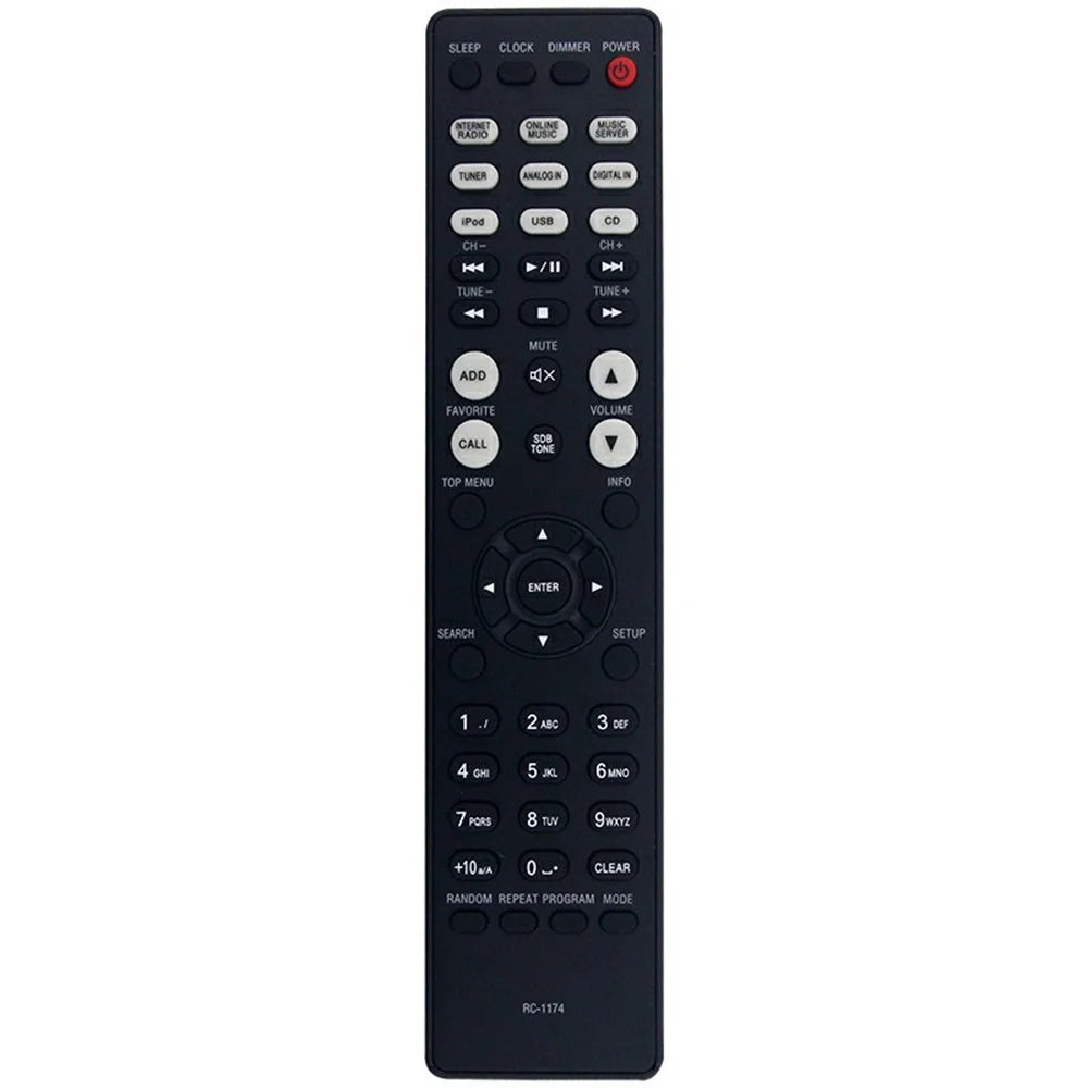 RC-1174 For Denon Amplifier Infrared Remote Control Replacement 1-10m Range Handheld Controller - 1