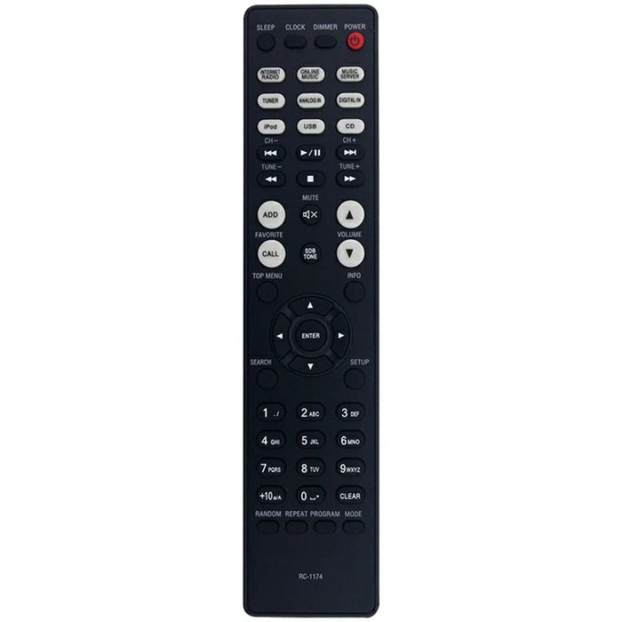 RC-1174 For Denon Amplifier Infrared Remote Control Replacement 1-10m Range Handheld Controller - 1