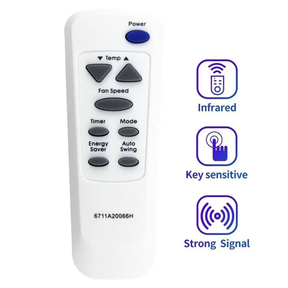6711A20066H For LG Air Conditioner Remote Control 10m Range Infrared Wireless Controller Replacement - 2