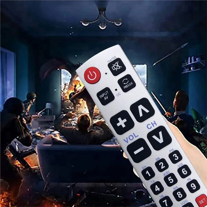 A-TV2 Universal Remote Control for Philips / Panasonic / Samsung / LG / Sharp TV Large Button Infrared Controller - 5