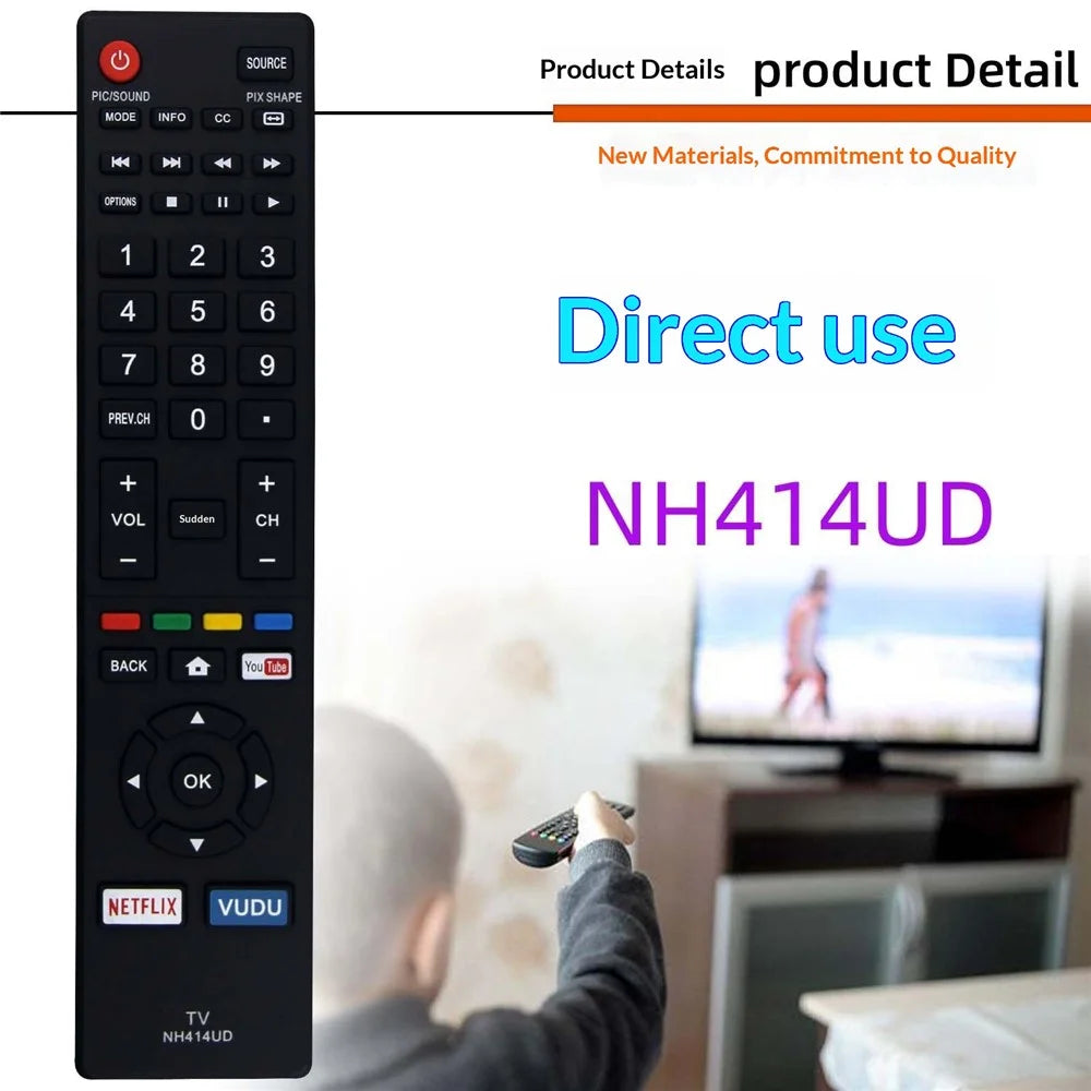 NH414UD For MAGNAVOX Television IR Controller Battery Powered TV Remote Control - 2