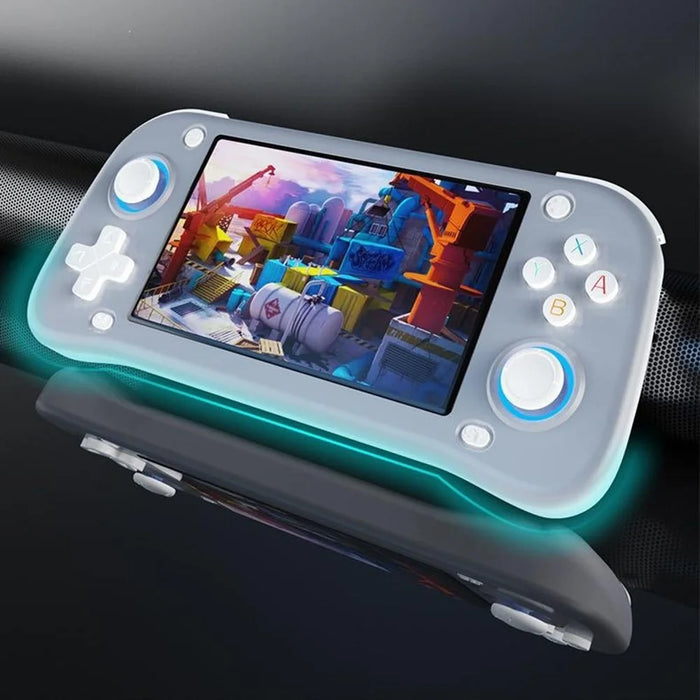 XF43 64GB Open-Source Handheld Game Console 4.3 inch HD Screen TV Output 20+ Emulators Retro Game Machine - White - 4