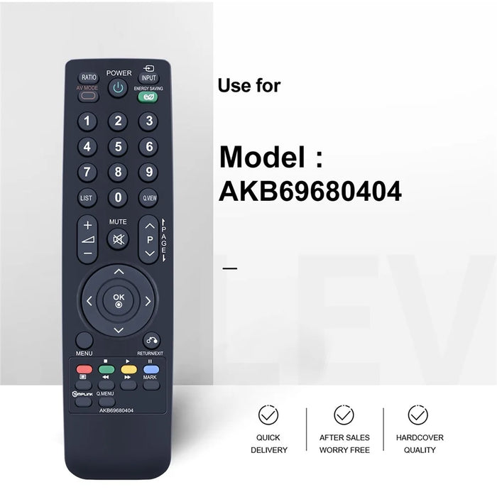 AKB69680404 For LG TV Remote Control Infrared Ergonomic Wireless Replacement Handheld Controller - 3