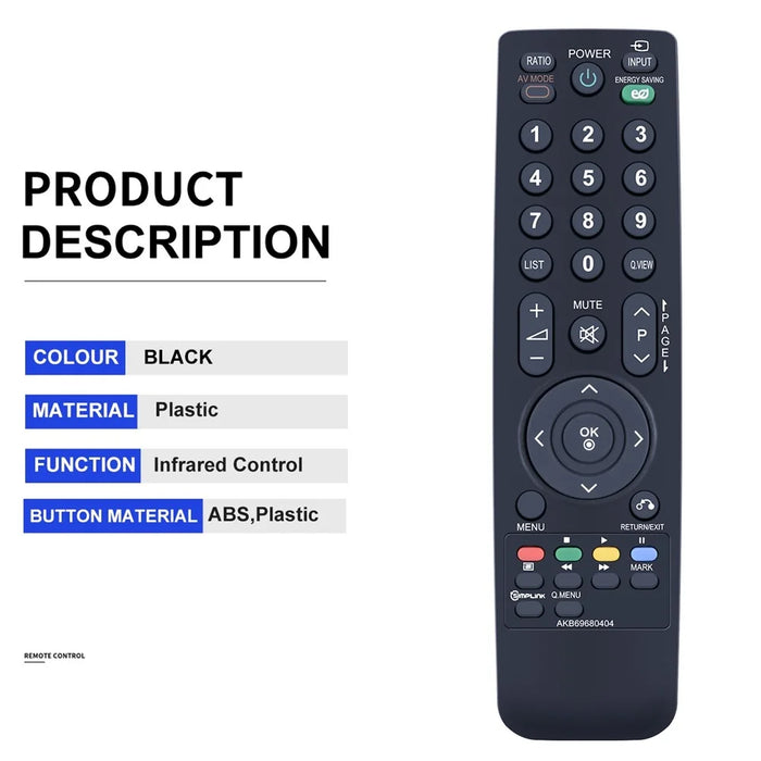 AKB69680404 For LG TV Remote Control Infrared Ergonomic Wireless Replacement Handheld Controller - 4