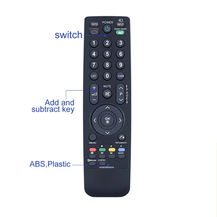 AKB69680404 For LG TV Remote Control Infrared Ergonomic Wireless Replacement Handheld Controller - 5