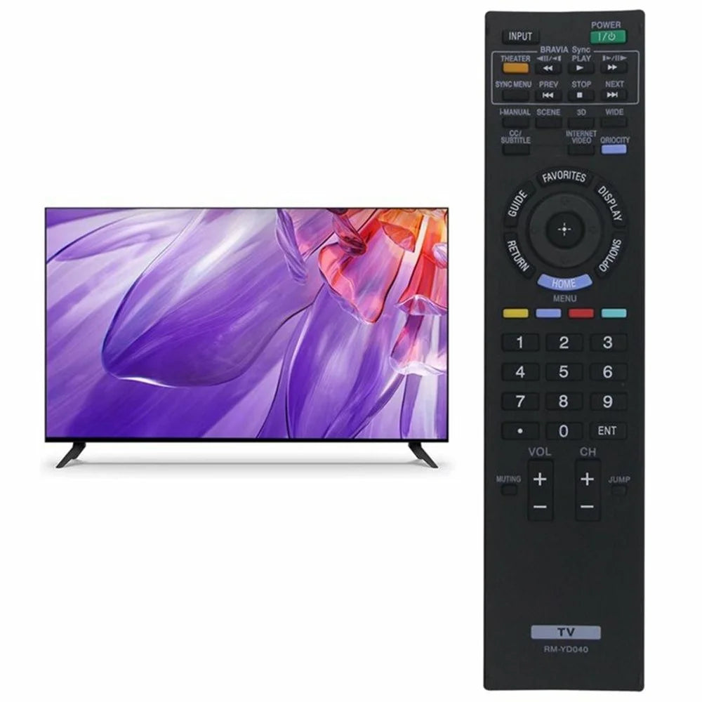 RM-YD040 For Sony TV Remote Control Battery Operated Infrared Replacement Controller - 2