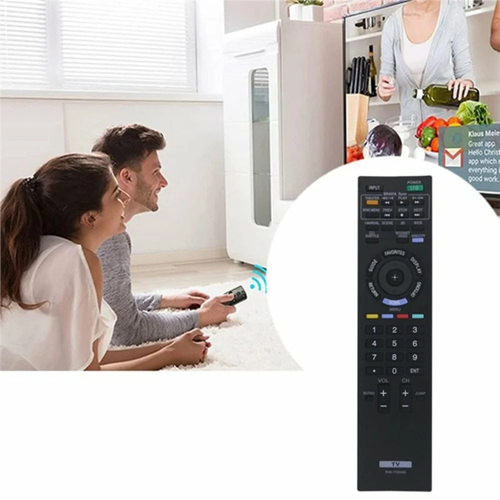 RM-YD040 For Sony TV Remote Control Battery Operated Infrared Replacement Controller - 3