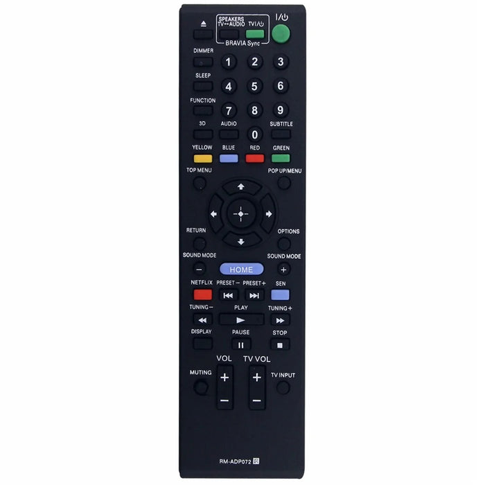 RM-ADP072 For Sony Blu-ray DVD Player Remote Control IR Controller Replacement - 1