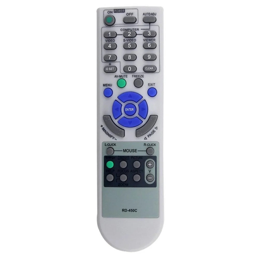 RD-450C For NEC Projector Infrared Remote Control Replacement Ergonomic Controller - 1