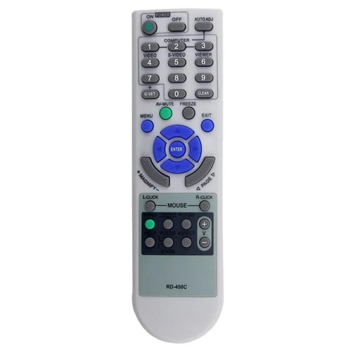 RD-450C For NEC Projector Infrared Remote Control Replacement Ergonomic Controller - 1