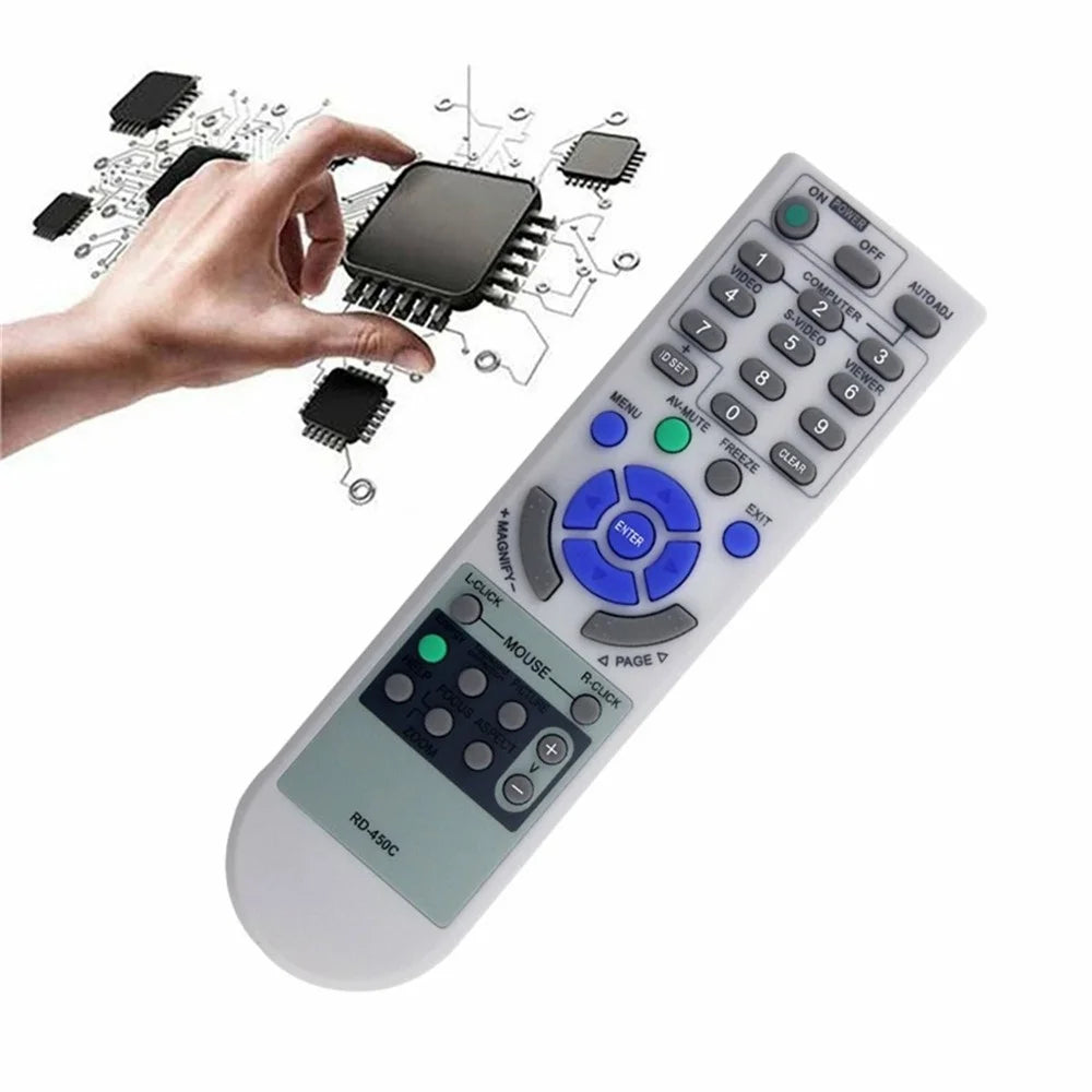 RD-450C For NEC Projector Infrared Remote Control Replacement Ergonomic Controller - 4
