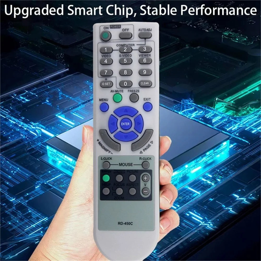 RD-450C For NEC Projector Infrared Remote Control Replacement Ergonomic Controller - 6