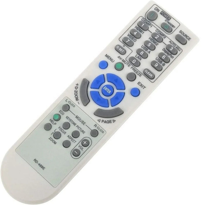 RD-469E For NEC Projector Infrared Remote Control Replacement Ergonomic Controller - 2