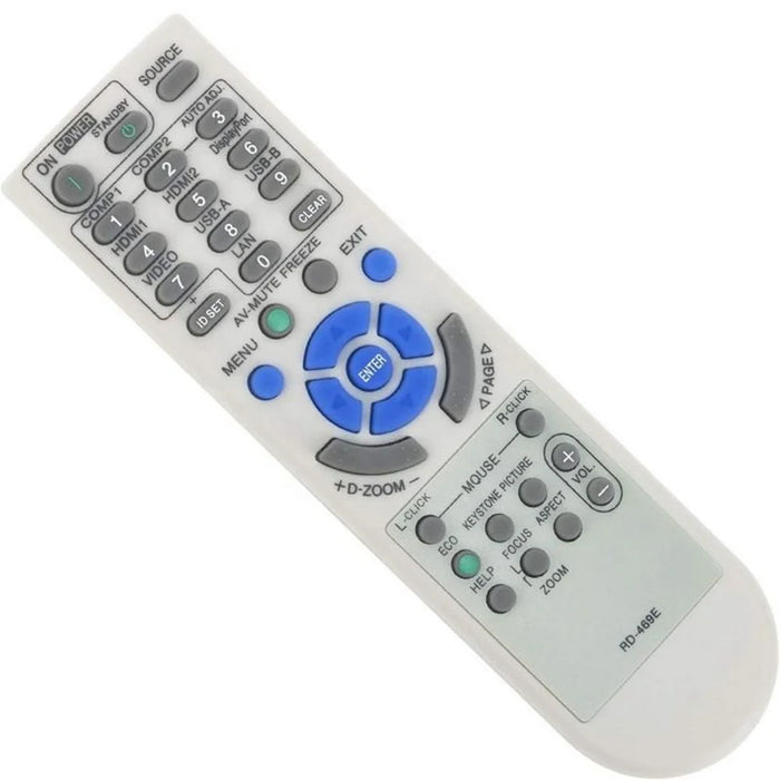 RD-469E For NEC Projector Infrared Remote Control Replacement Ergonomic Controller - 3