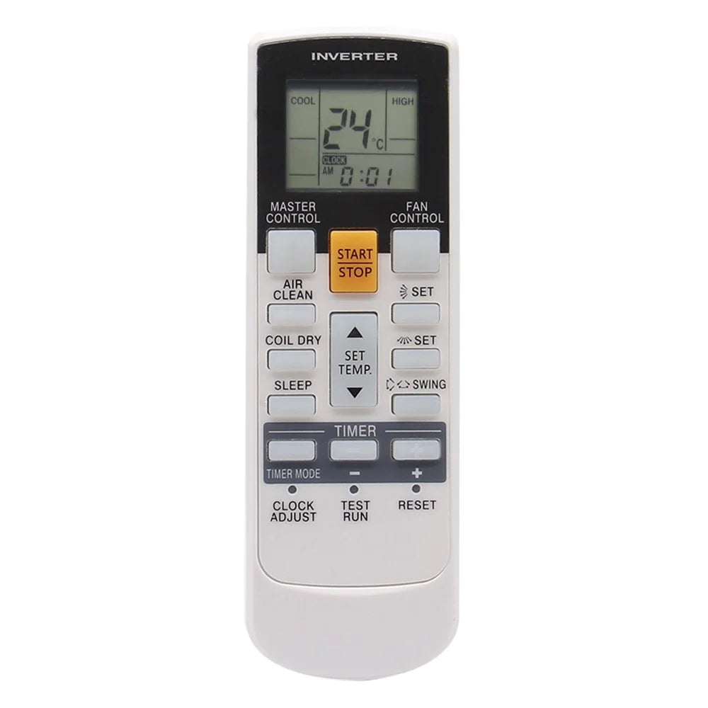 AR-RY12 Infrared Remote Control without Backlit for Fujitsu Air Conditioner 10m Range LCD Display Controller Replacement - 1