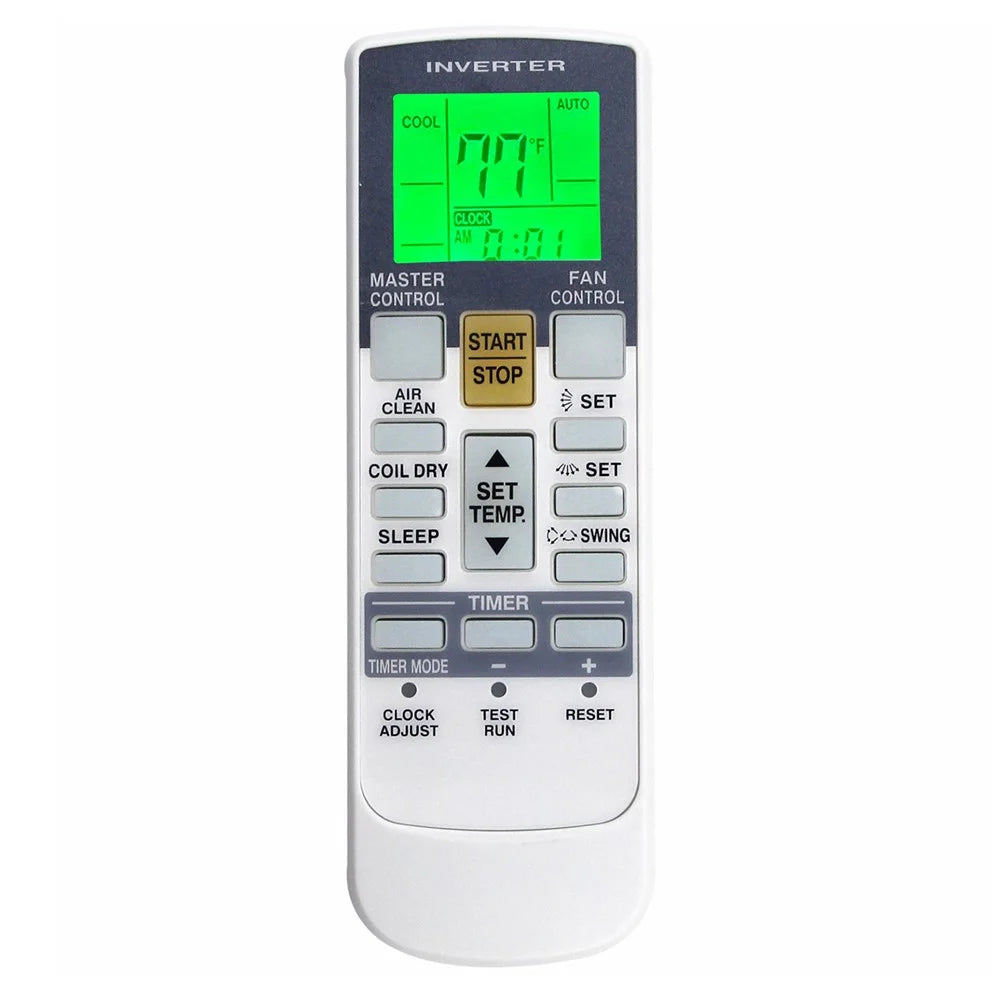 AR-RY12 Infrared Remote Control with Backlit for Fujitsu Air Conditioner 10m Range LCD Display Controller Replacement - 1