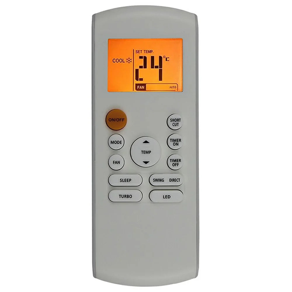 RG57B1-BGE Remote Control with Backlit for Midea Air Conditioner LCD Display IR Controller - 1