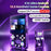 X3 Ultra Handheld Game Console 4.2 Inch IPS Screen Retro Classic Gamepad, 1+8GB - Transparent Purple - 4