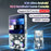 X3 Ultra Handheld Game Console 4.2 Inch IPS Screen Retro Classic Gamepad, 1+8GB - Transparent Purple - 7