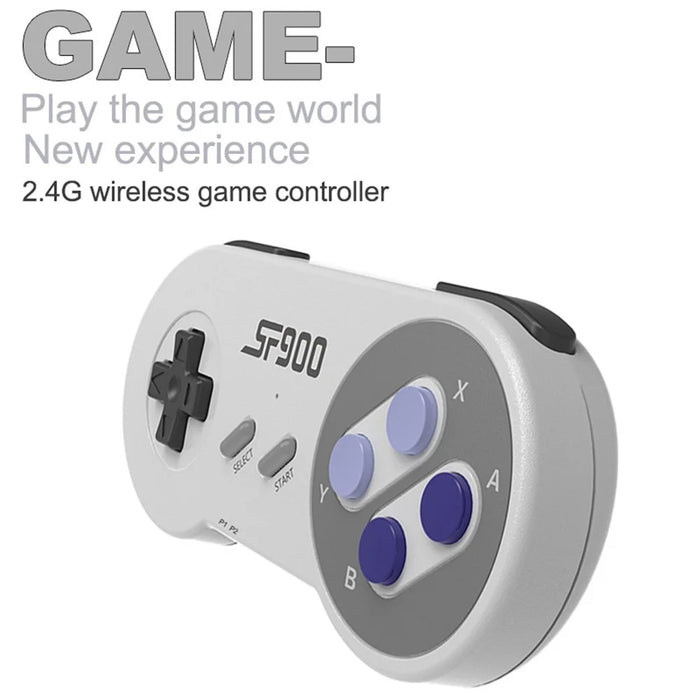 SF900 For Sega Mega Drive / Genesis 2.4G Wireless Game Controllers Video Game Double Player Handheld Console HD TV Game Stick Built-in 1500+ Games - 4