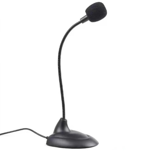 M6 Computer Wired Microphone Plug and Play Mic Voice Recording Microphone Compatible with Laptop PC - Black - 1