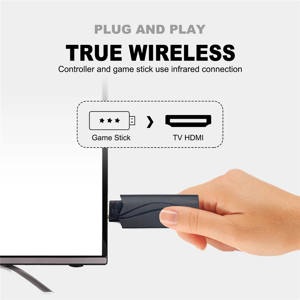 Y-3U Extreme Mini Classic Game Box 8-Bit Entertainment System 2.4G Wireless 4K Ultra HD TV Game Console Support TF Card (Built-in 628 Games) - 4
