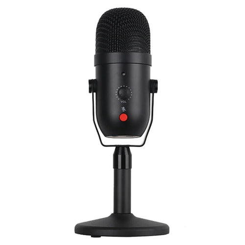USB Condenser Microphone Cardiod Pickup Studio Recording Mic for PC Computer Streaming with Volume Control / One Key Mute - 1