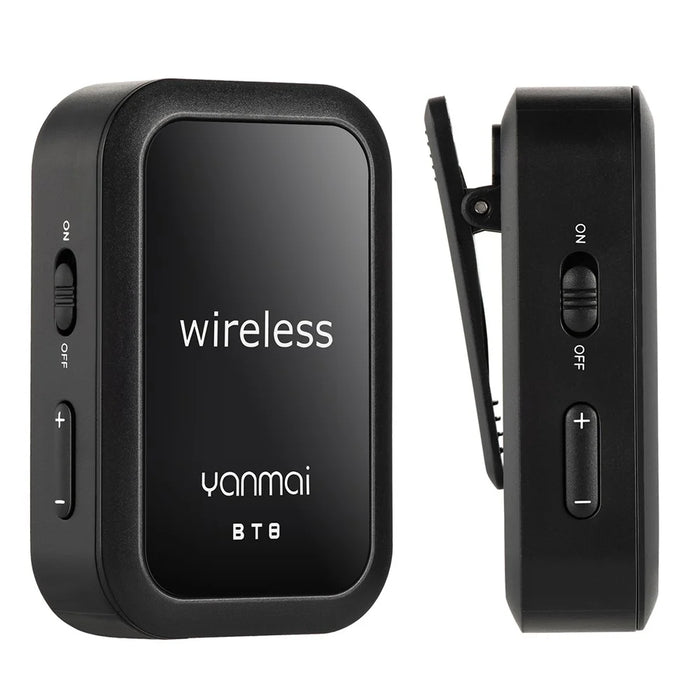YANMAI BT8 Wireless Noise Reduction Microphone Bluetooth-compatible Lavalier Lapel Mic with Headphone - 7