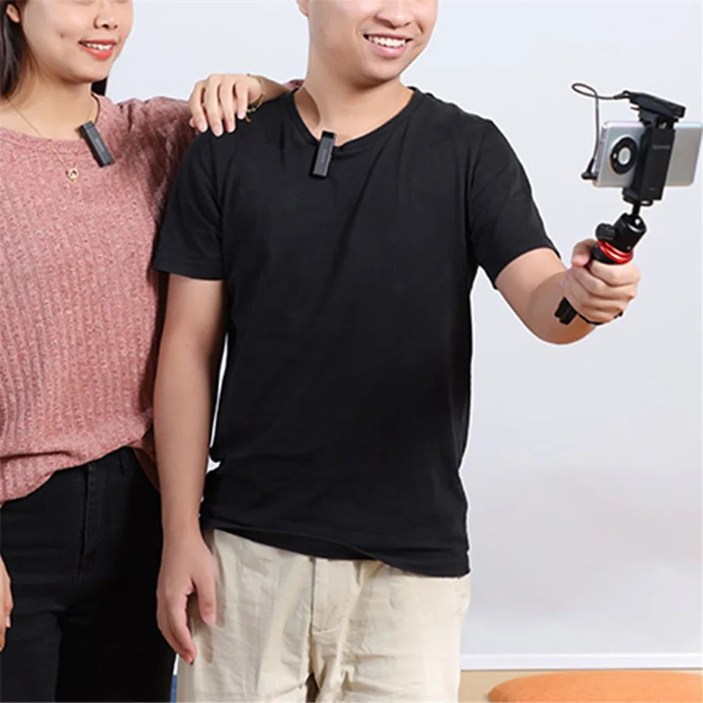 BOYA BY-W4 4-Channel Wireless Lavalier Microphone 2.4G Mini Recording Mic with 1 Receiver for DSLR Camera Laptop Smartphones Interview - 7