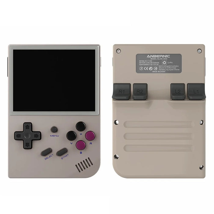 ANBERNIC RG35XX 3.5-inch IPS Display Retro Game Console 64GB Handheld Game Console - Grey - 1