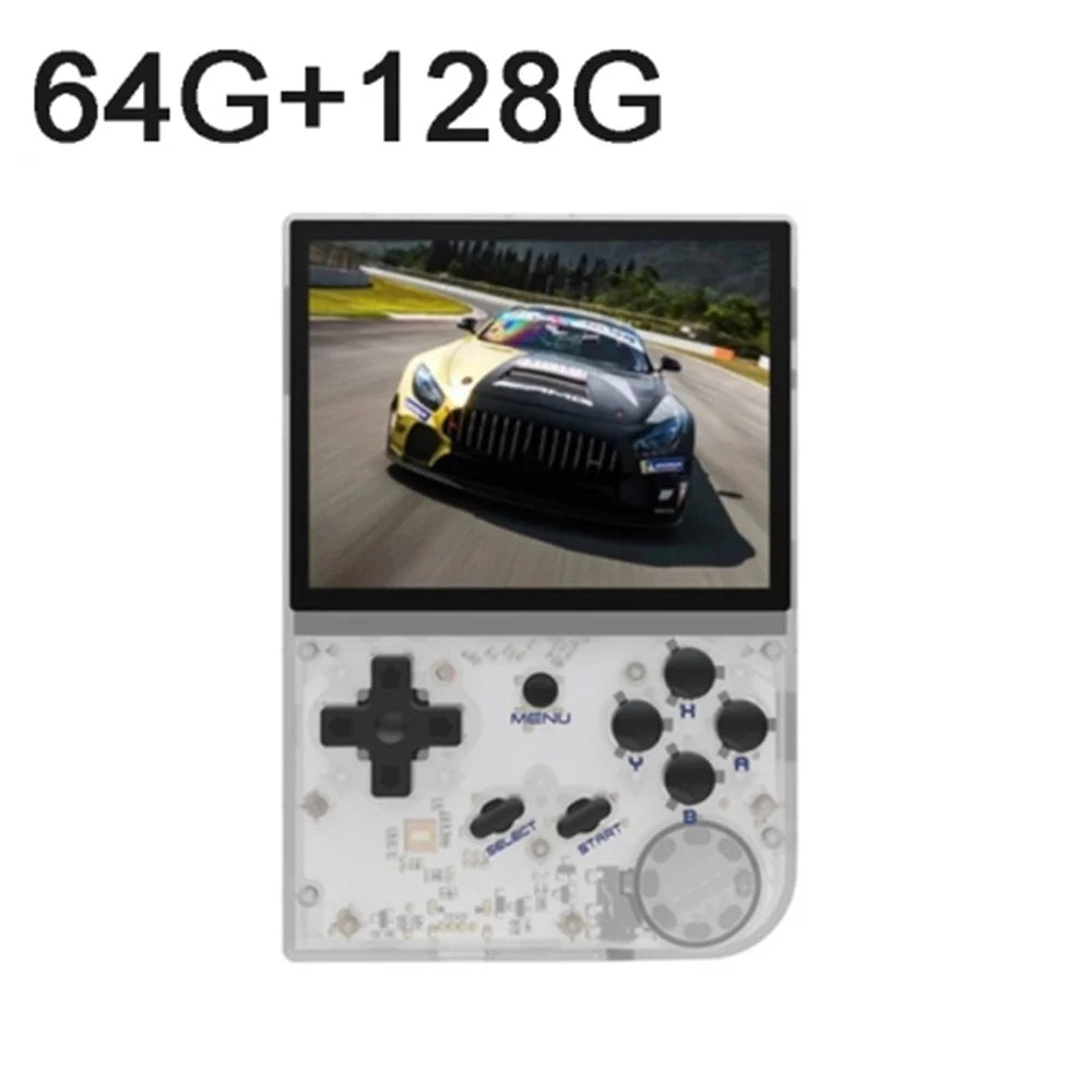 ANBERNIC RG35XX 128GB Retro Game Console 3.5-inch IPS Display Handheld Game Console - Transparent Purple - 2