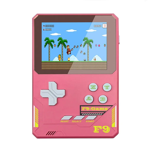 F9 3.5-Inch LCD Screen Kids Handheld Game Console Retro Handheld Video Game Gift for Children - Deep Pink - 1