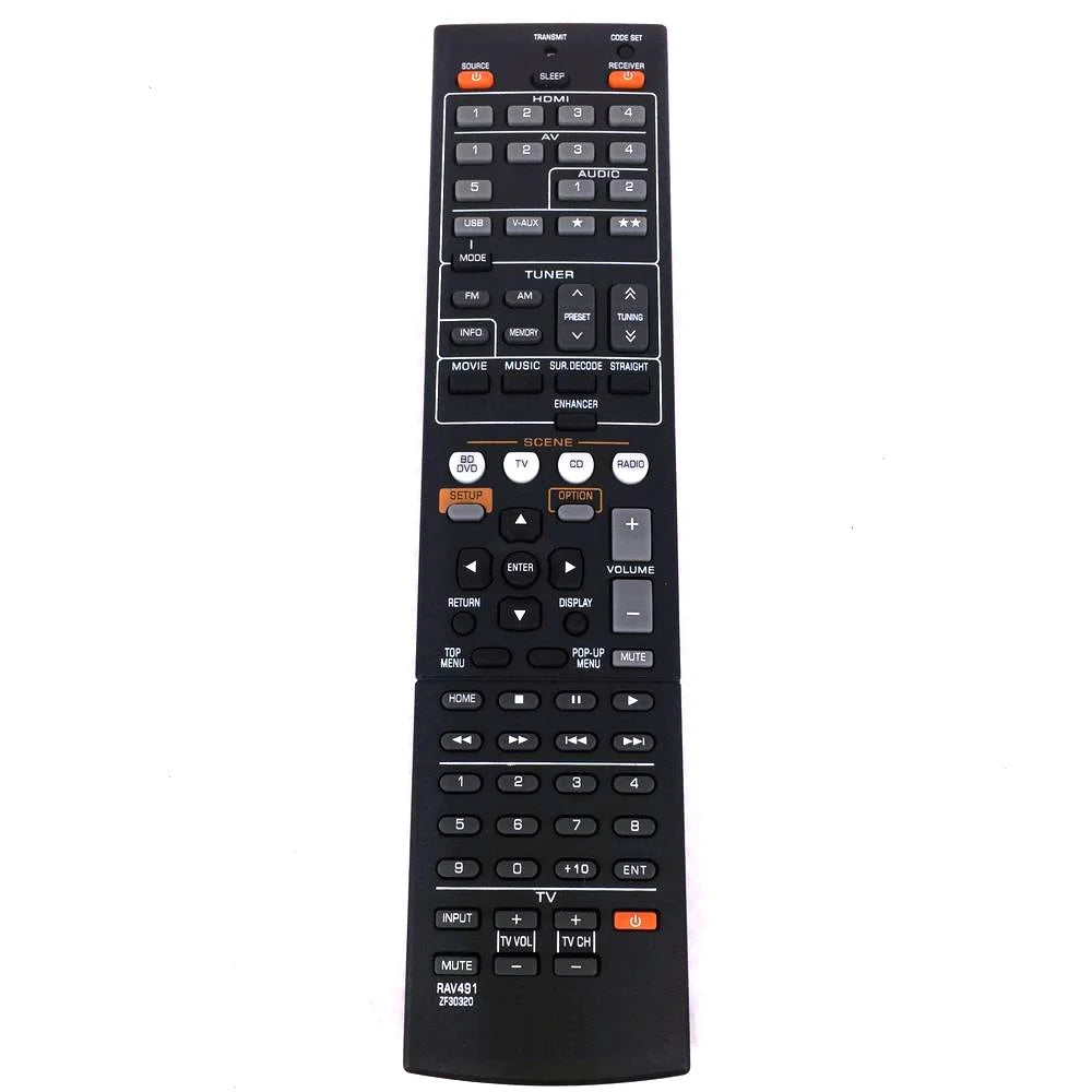 RAV491 ZF30320 For Yamaha TV Replacement Remote Comfortable Grip Television Remote Control - 4