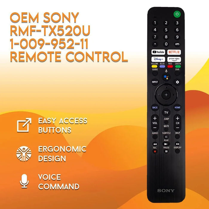 RMF-TX520U For Sony TV Remote Replacement Hard ABS Plastic Television Remote Controller - 4