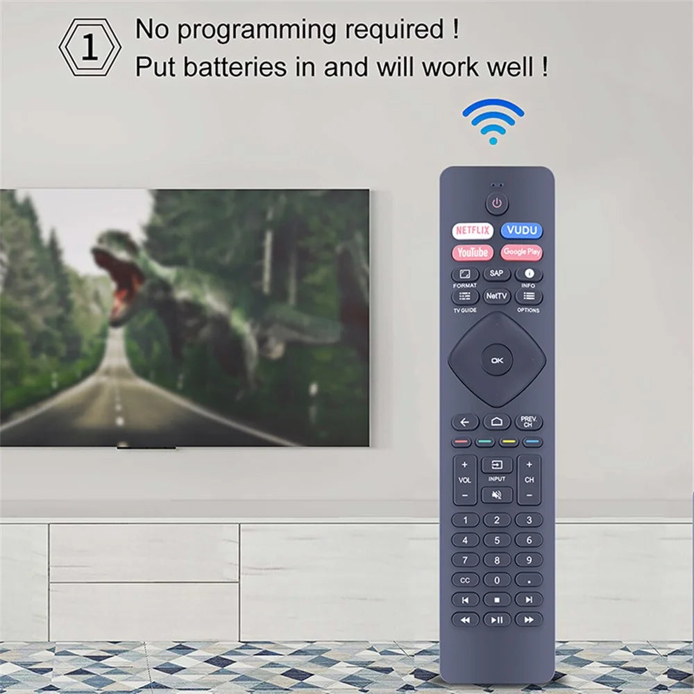NH800UP / RF402A-V14 IR Remote Control for Philips Smart TV Controller Replacement - 3