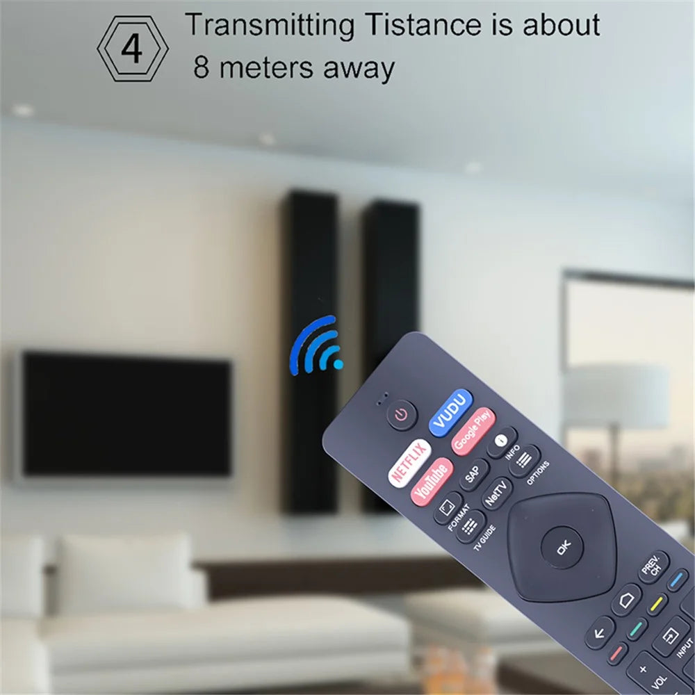 NH800UP / RF402A-V14 IR Remote Control for Philips Smart TV Controller Replacement - 6