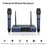 SV-322 VHF Wireless Microphone System Dual Handheld Dynamic Transmitter Mics Set for Karaoke, DJ Party - EU Plug - 2