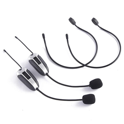 TX-02 UHF Microphone 1 to 2 Wireless Mic Headset for Outdoor Speaker Amplifier Performance - 1