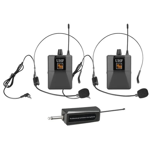 W-15C UHF Wireless Microphone Headset for Karaoke Speaker Potable Condenser Mic - 1