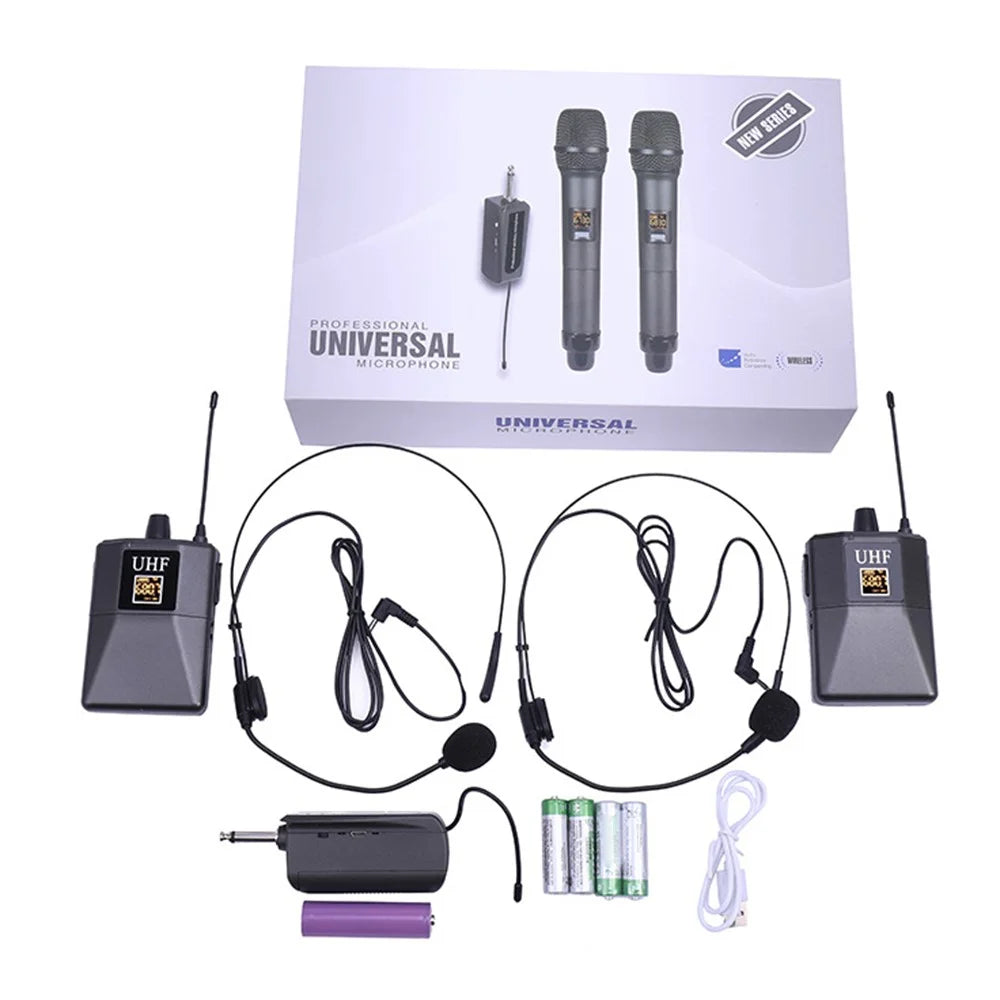 W-15C UHF Wireless Microphone Headset for Karaoke Speaker Potable Condenser Mic - 6