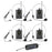 PRO-15C UHF Lavalier Wireless Microphone Headset 1 to 4 Potable Condenser Mic with Receiver - EU Plug - 1