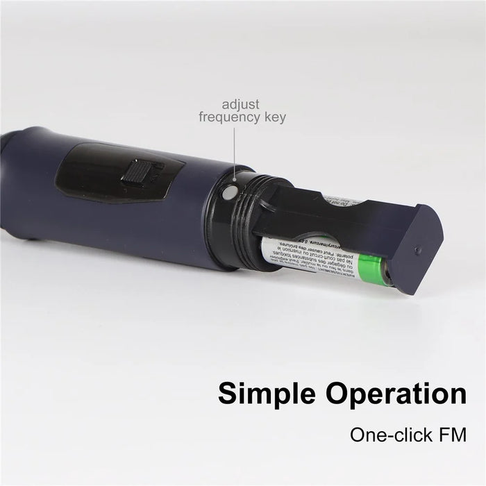 M-3 Portable Microphone Set with Receiver U-Band FM Wireless Microphone for Speaker Karaoke - 5