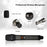 W-14 Moving Coil Microphone U-Band FM Wireless Mic with Receiver Home Karaoke Microphone - Grey - 7