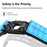 Adjustable Head Strap for Meta Quest 3 Headset VR Replacement Headband VR Accessories Built-In 6400mAh - Black - 5