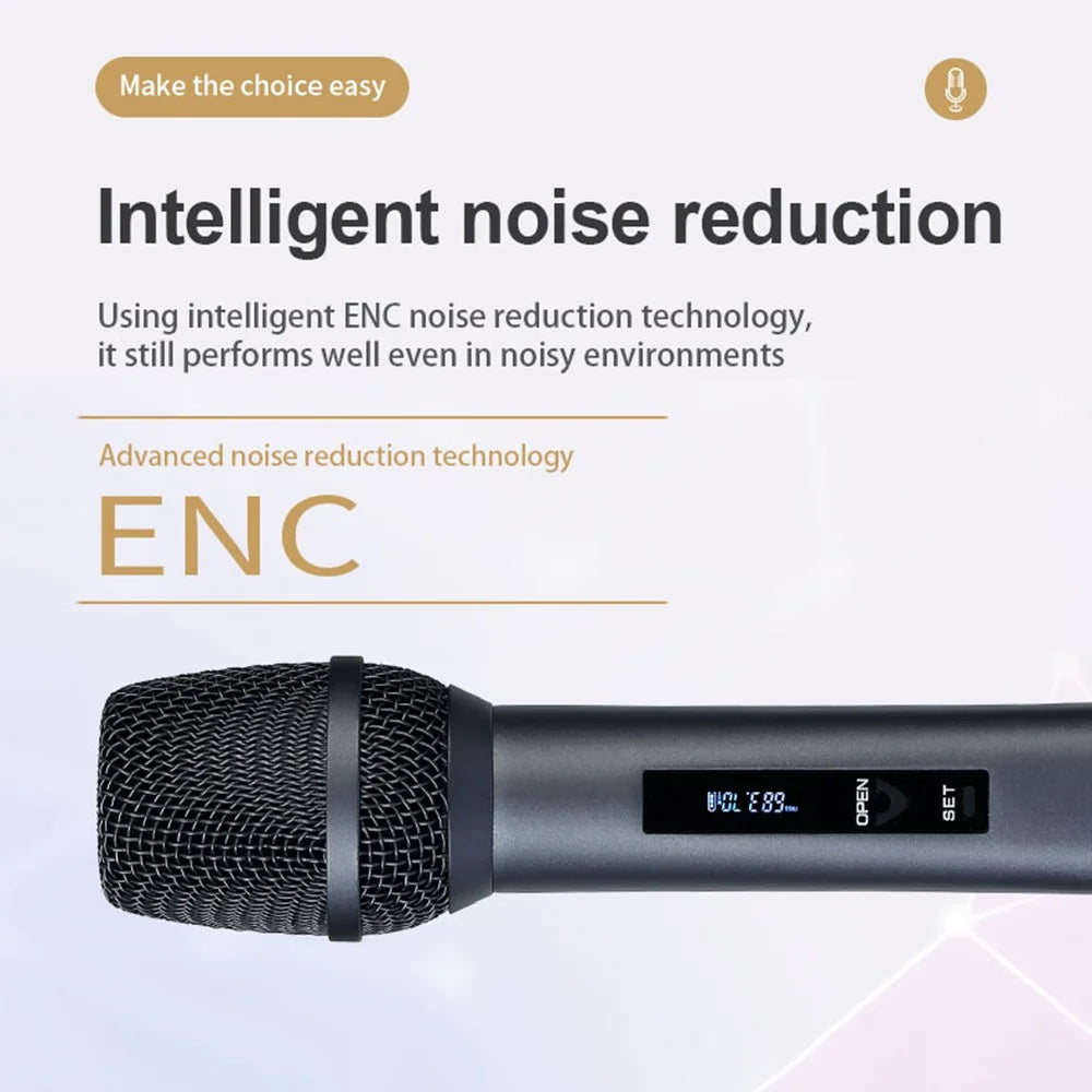 TX-11 Singing Phone Conference UHF Wireless Microphone Live Streaming Rechargeable Mic, 1 Mic + 1 Receiver - Black - 2