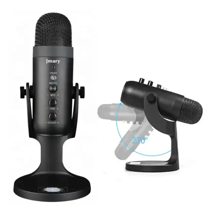 JMARY MC-PW8 Condenser Microphone USB Desktop Mic with Real-time Monitoring - 2