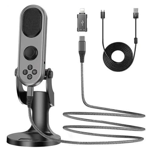 JMARY MC-PW7 Noise Canceling USB Recording Studio Desktop Cardioid Microphone - 1